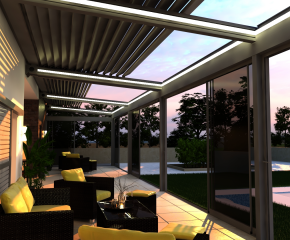 Rolling roof açılıb bağlanan tavan