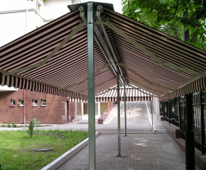 Kafelər üçün çətir qurulması