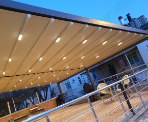 Perqola terras ucun kolgelik