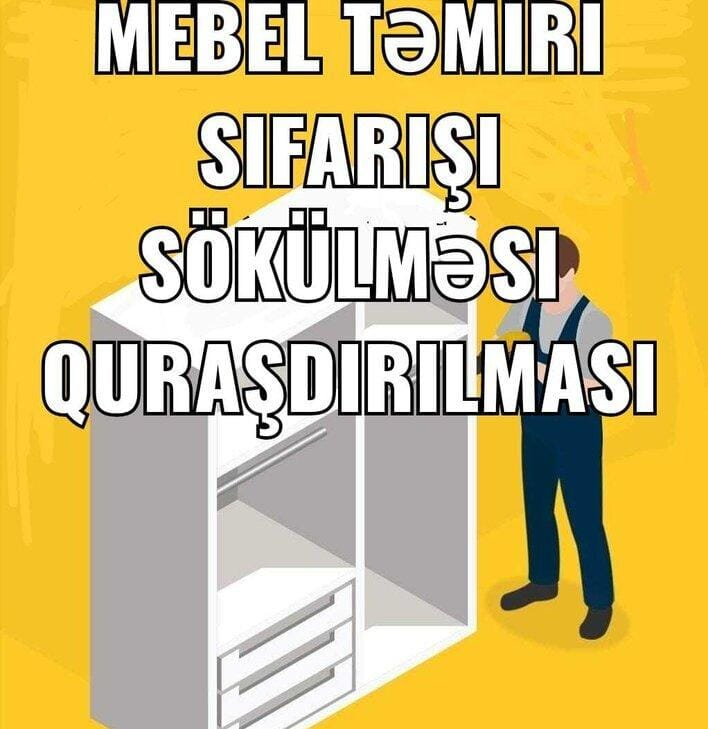 Mebellerin sökülüb yığılması