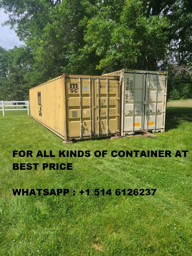 20' & 40' shipping containers on sale!! whatsapp +1 514 6126237