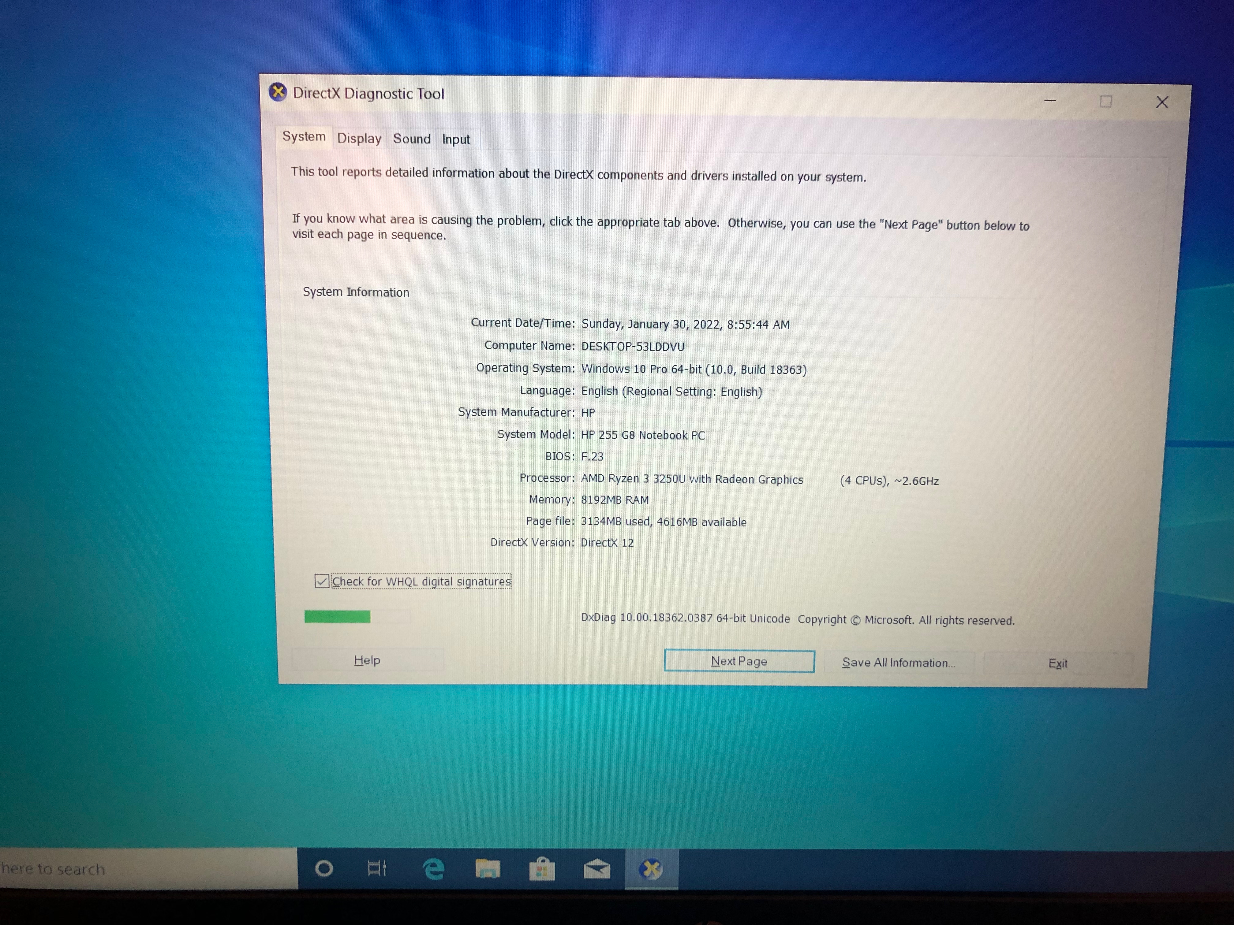 Hp 255 g8