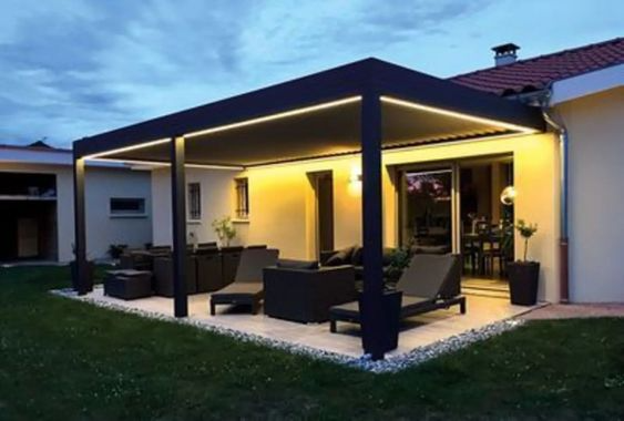 Aluminumdan bioklimatik perqola