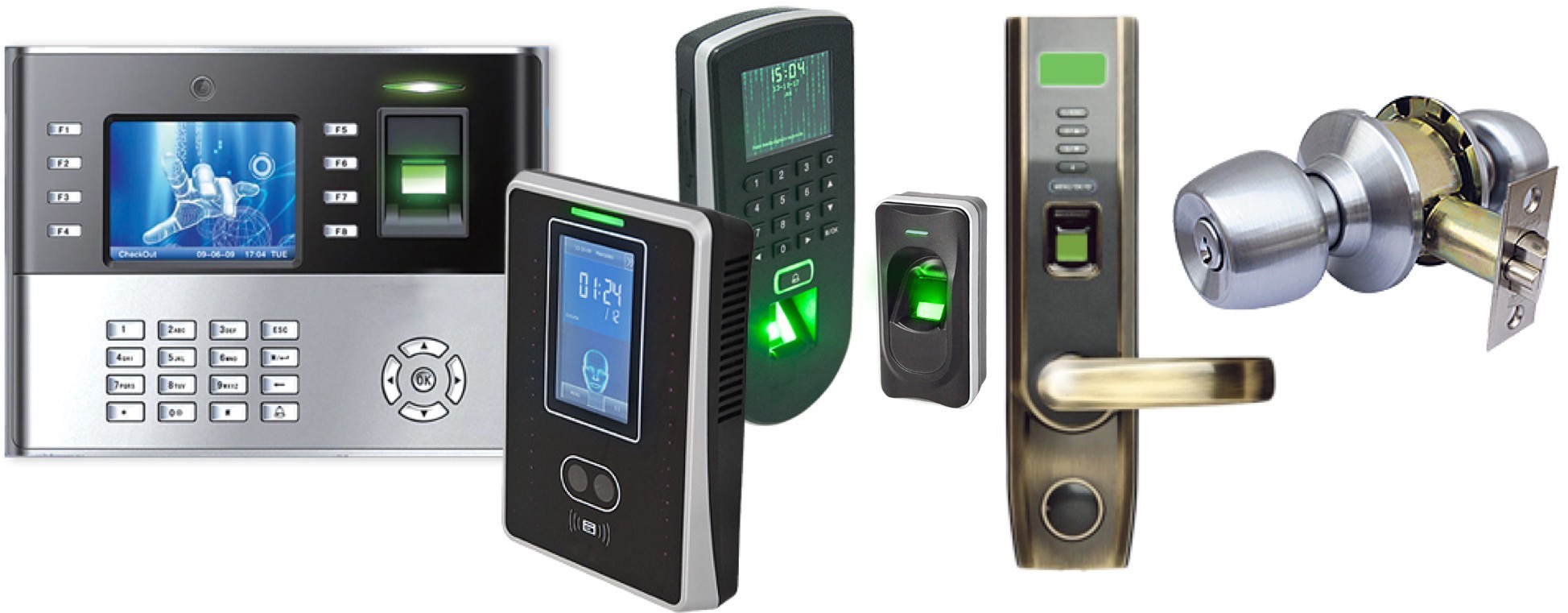 ❖finger print, card reader, face control
