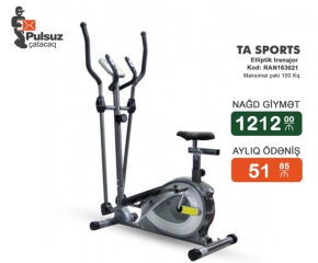 Elliptik trenajor TA Sport 2in1 Ilkin Odenissiz Arayissiz Zaminsiz