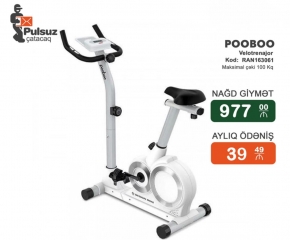 PooBoo idman velosipedi Ilkin Odenissiz Arayissiz Zaminsiz