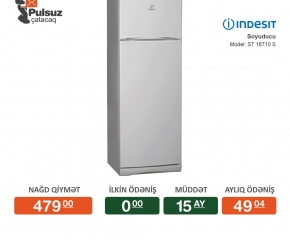 Soyuducu İndesit İlkin Odenissiz Arayissiz