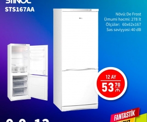 Soyuducu Stinol Ilkin Odenissiz 12 Ay Faizsiz