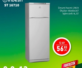 Soyuducu Indesit Ilkin Odenissiz 12 Ay Faizsiz