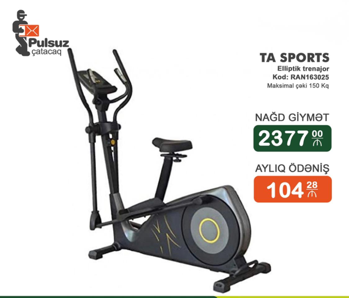 Elliptik trenajor TA Sports Ilkin Odenissiz