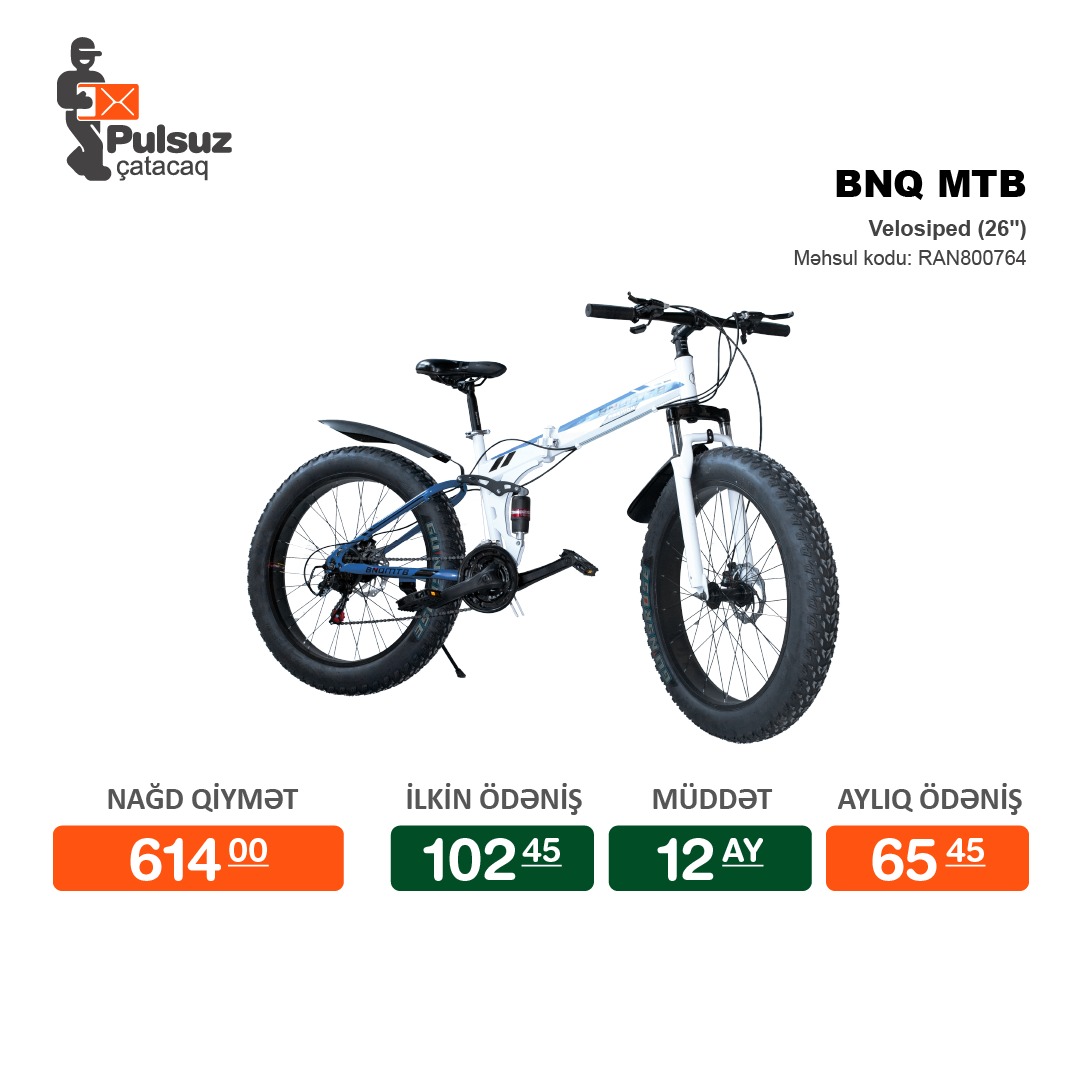 Velosiped 26 Lano Hissə Hissə Ödənişlə Arayışsız Zaminsiz