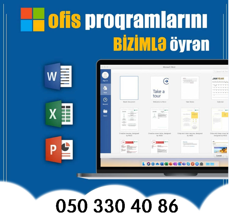 Peşəkar səviyyədə Ofis proqramları kursları