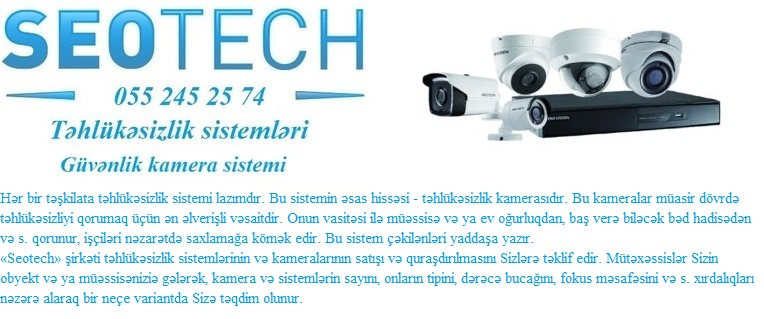 ✓Tehlukesizlik kamera sistemi✓055 245 25 74 ✓
