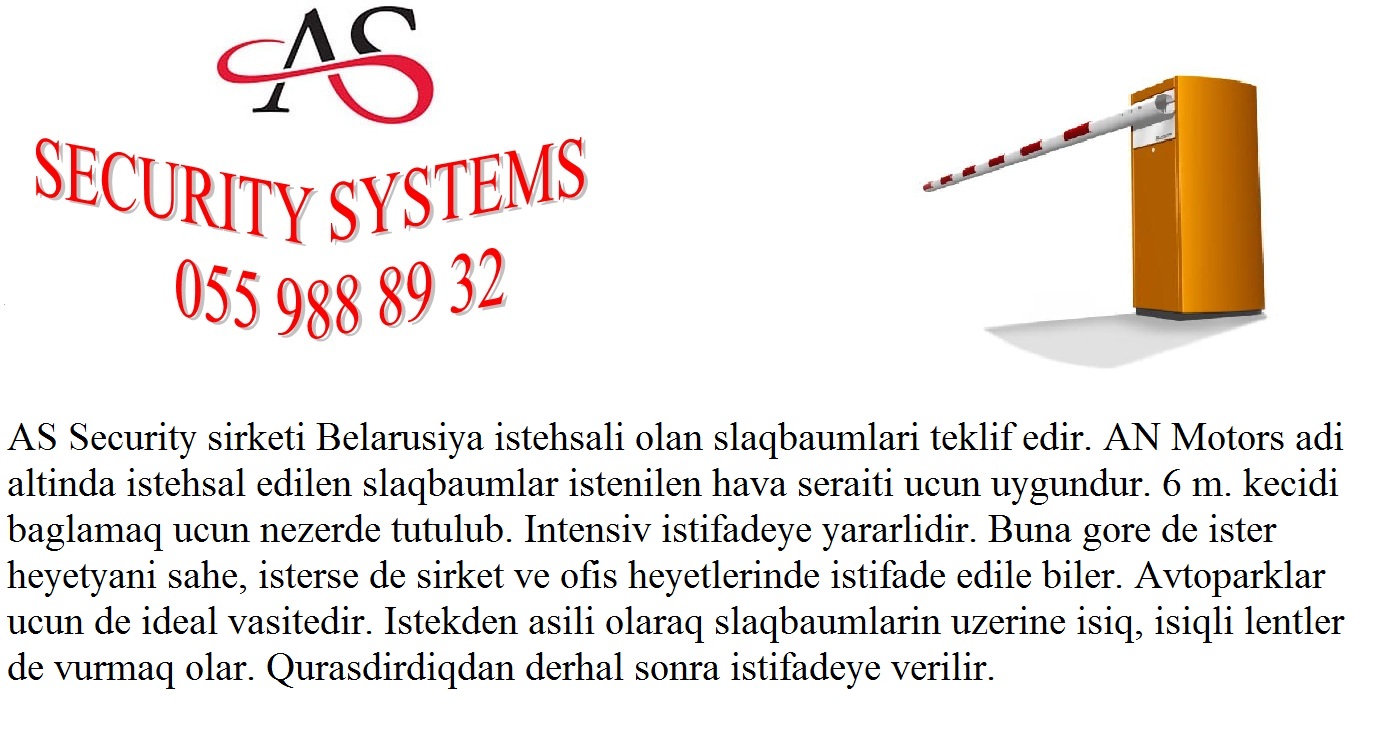✴Şlaqbaum – 055 988 89 32✴