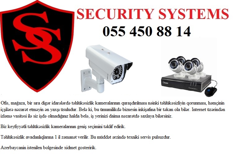 ❊Tehlukesizlik kamera sistemi❊ 055 450 88 14 