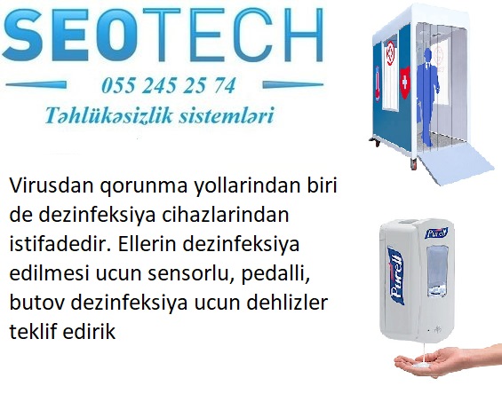 ✓Dezinfeksiyaedici tonel / dehliz ✓ 055 245 25 74 ✓